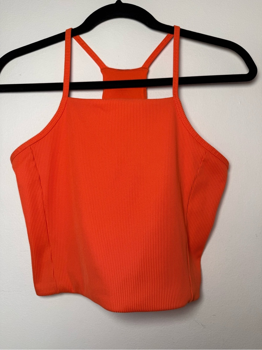 The North Face Ribbed Orange Performance Tank Top Size S
